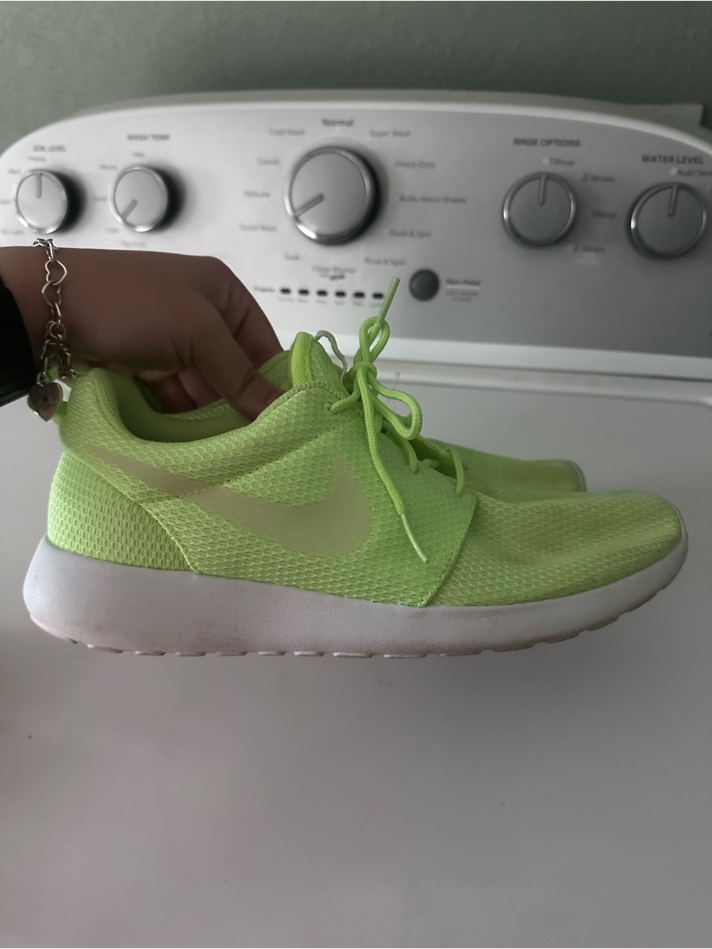 Nike Women’s Neon Lime Mesh Low-Top Sneakers